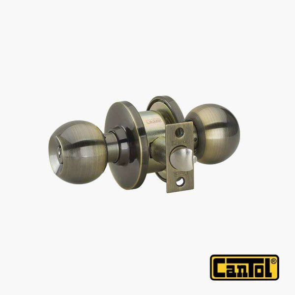 Perilla Tipo Bola Baño Bronce
