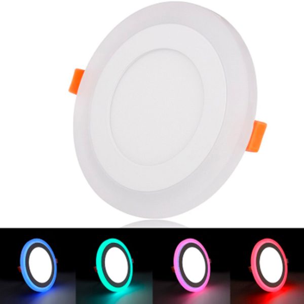 PANEL LED CON BORDE DE COLORES