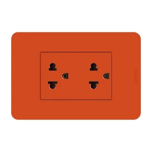 Tomacorriente Duplex Universal Lt Naranja Matix Go Bticino