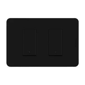 Interruptor Doble Negro Matix Go Bticino