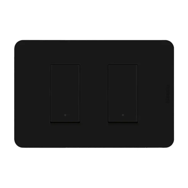 Interruptor Doble Negro Matix Go Bticino