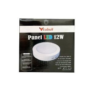 PANEL LED LUZ BLANCA SOBRE-RE 12W DZ-12 7000K CUBULL