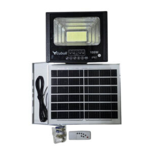 REFLECTOR 100W CON PANEL SOLAR CUBULL PZ-100