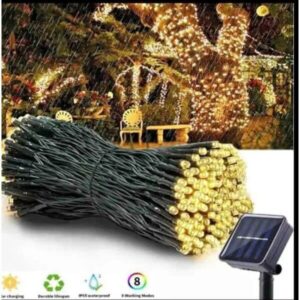 LUCES NAVIDEÑAS SOLAR AMBAR 50M SD299