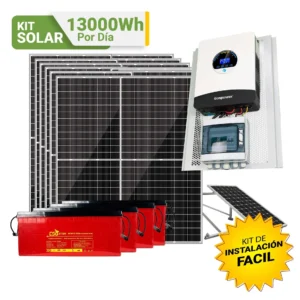 Kit solar de 13000Wh por día