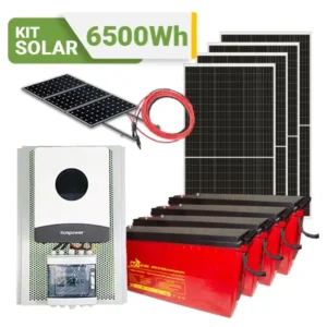 Kit solar 6500Wh por día