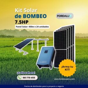 Kit Solar de Bombeo 7.5HP